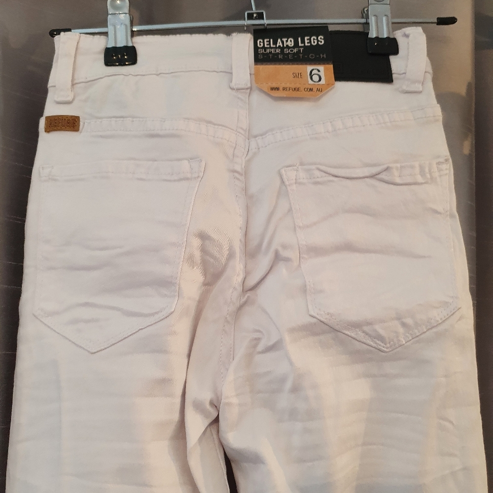 Refuge white skinny jeans size 6 NWT - Picture 5 of 8